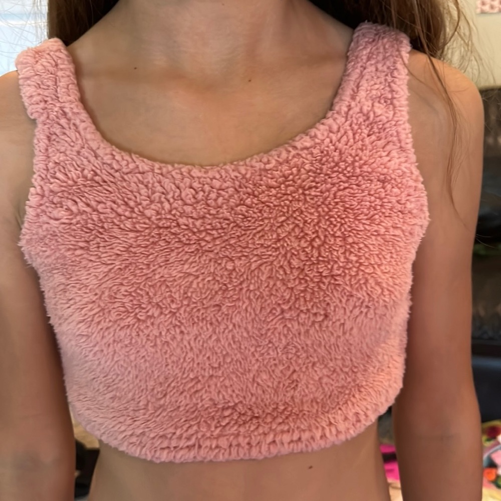 Shein Pink fluffy  bra for kids size 9